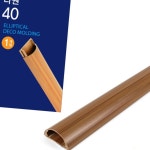 코텍 몰딩 1m 40mm 타원 몰딩 x : 예스이하우스