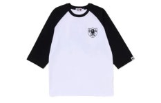 [베이프정품] 베이프 크로스본 엠블럼 래그런 슬리브 티  BAPE CROSSBONE EMBLEM RAGLAN 3/4 SLEEVE TEE : 재팬베이프스토어