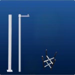 CCTV 기둥 전신주 폴대 고정대 지지대 주차 받침대 공원 거치대 3m 가변 직경 결합 폴 + 풀세트 : 제이와이셀링