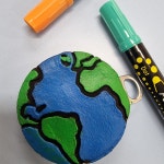 커피박점토 키링만들기 친환경클레이 업사이클링 지구 핸드메이드 체험키트 악세사리 부자재 캐릭터 : 수봉공방