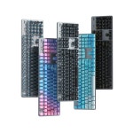 해달별  K845 유선 기계식 키보드 타이핑 투명 키캡 e-스포츠 게임 전용 K845 서리 블루 104키 청축 : 해달별상점