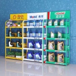 진열대 엔진오일 슈퍼 슈퍼마켓 상품 카센터 선반 거치대 블랙 그린 3단 60x30x150cm : GPS-Market