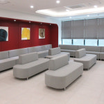 D56 병원쇼파 대기실 로비 패브릭 휴게실 한의원 성형외과 검진센터 소파 1000mm : DDS SOFA