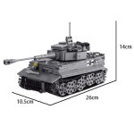 WW2 군사 탱크 시리즈 빌딩 블록 독일 미국 자동차 차량 피규어 전쟁 대포 무기 DIY 브릭  장난감 선물 : 압록강상사