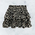 [3컬러] 호피미니스커트 허리밴딩 캉캉스커트 : 인생템 언니