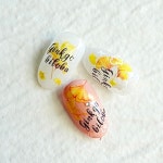 노을빛 은행 스티커  젤네일아트재료 : 네일파츠대장