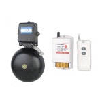 타임벨 작업장 타이머 통근 시계 출퇴근 자명종 알람 12인치 주철 전기벨 + 500m : 셀러케이샵