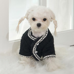 강아지옷 애견 명품의류 가을 겨울옷 트위드 조끼 : 슈퍼 펫