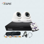 이지피스 500만화소 실내 2대+4채널 DVR 녹화기 CCTV자가설치 풀세트 (2TB포함) : cctvallshop