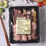 캠핑  바베큐 다물 안주 모듬꼬치 10꼬치 (400g) : 브라운에스