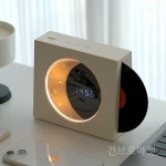블루투스스피커 시계 인테리어 LED 디지털 무선 스피커 화이트/달빛 : 건브로-마켓