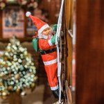 크리스마스 장식 소품 사다리 산타 인형 선물 벽 타는 줄 트리 오너먼트 1단산타S : KERNO SHOP