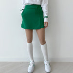 2color 카멜브리즈 폴더골프스커트 여성골프 그린스커트 : 카멜브리즈