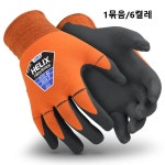 HexArmor Helix® 1092 헥스아머 헬릭스 손가락 말림방지장갑, 니트릴코팅, 1묶음 6켤레 : 세이프티 라인