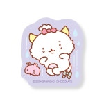 산리오 SANRIO 가오파와루 다이컷 스티커 미니 퍼플 : 아소보