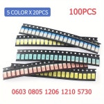 미니어처 LED SMD 1206 키트 색 발광 0805 0603 그린 5730 5 블루 : 토탈이커9