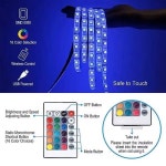 GGbingo LED USB RGB 스트립 조명, 24 키 리모컨, 5M 5050 유연한 거실 파티 TV 백라이트 : 미니팡