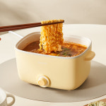 단미 사각 라면포트 멀티쿠커 샤브샤브 여행용 캠핑용 전기 찜기 냄비 2.5L : 단미공식스토어