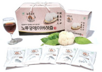 6시내고향 최상급 노루궁뎅이버섯즙 110ml 33포 66포 : 하동농부노루궁뎅이버섯농장