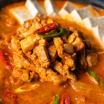 고기반 햄반 김치찌개 밀키트 & 캠핑요리 2~3인용 : 고기반 햄반 김치찌개