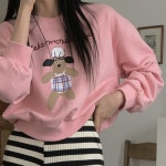 여성 긴팔 순면 면 롱 숏 크롭 맨투맨 모음 : 매거지니