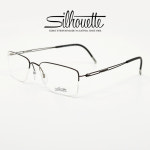 Silhouette TNG 5278-6053 실루엣 반무테 티타늄 이건희 이재용 안경테 가벼운 초경량 티타늄 안경테 보증서포함 : 포유아이웨어