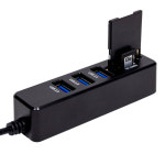 5in1 USB 멀티 허브 카드 리더기 USB 3포트 SD 카드 마이크로SD 메모리 카드 슬롯 노트북 PC 호환 : 라일레