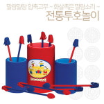 보헷 민속 전통 투호 놀이 어린이 유아 체육 명절 체험 활동 통3 화살8 투호 던지기 : 민투럽