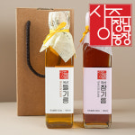 국산 저온압착 참기름 들기름 선물세트 180ml, 2개 : 상주이장님농장