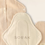 소락 SORAK 소락패드 오가닉 코튼 유기농 순면 중형 친환경 면생리대 보충재 포함 : SORAK