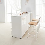 엘리사 주방아일랜드장 수납장 주방보조테이블 홈바수납장 : 퍼플뉴퍼니처