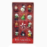 커트 S. 애들러 1.25인치 쁘띠 트레저 미니 장식품 12종, 멀티, 12피스 세트 : 서초동직구삼촌