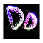 파티용 노래방 LED탬버린 (1p) 15cm 색상 랜덤발송 : 다파는위리