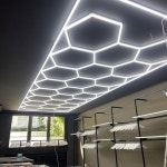 천장 디테일링 조명 차고 커스텀 육각 워크샵 자동 LED : 핑코알라