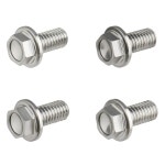 디알씨(DRC) 플랜지볼트 알루미늄 티타늄 컬러 M6x12mm 4pcs 다트프릭 DIRTFREAK F7645 (구 품번 gold 4pcs : 신부상사