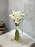촬영용 생화 서브 온리 화이트 카라부케 8대 베어글라스 : Todays Flower
