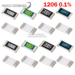 SMD 저항기 1206 0.1% SMD 1R  1M 1 10 100 150 220 330 ohm 1K 2.2K 10K 100K 0R 1R 10R 100R 150R 220R 330 : 수정공구3