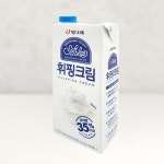 [유통기한 2/17] 빙그레 소프트랩 휘핑크림 35% 1L 동물성 무가당 : 베이킹청년