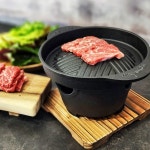 미니 무쇠 고체연료 화로대 소고기 그리들 가정용 실내 개인 집에서불명 화롯대 혼밥 혼술 : 엔비앤베나보