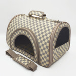 도기파크 애견 레더 이동 가방 중형(랜덤) 국내제조 명품스타일 인조가죽 내자 가방 : 펫쿡샵