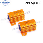 알루미늄 파워 금속 쉘 케이스 권선 저항기 25W RX24 0.1  100K 1R 10R 100R 4.7K 5.1K 10K 15K 20K 22K 30K 50K 75K 옴 2 개 : 수정공구3