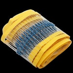 금속 필름 저항기 1R  22M 1R 100R 220R 330R 1K 1.5K 2.2K 3.3K 4.7K 10K 22K 47K 100K 220K 330 1K5 2K2 100 개 : 수정공구3