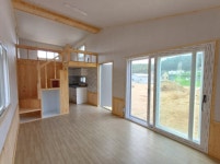 3X6M 복층 키높이 확장 실내 편백나무 전원주택 조립식 농막 컨테이너 이동식하우스 체류형쉼터 금산지앤티 : 금산지앤티