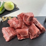 한푸짐 지리산흑돼지 버크셔 흑돈 등뼈 1kg 돼지등뼈 등뼈찜 감자탕재료 : 지리산흑돼지 한푸짐
