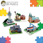 우리고장 투어시리즈 대구편 63PCS / 83타워 김광석길 앞산공원 감각발달 DIY 3D 입체퍼즐 모음전 : munguclub