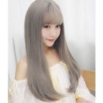 연예인가발 인모가발염색 컷트가발 연습용통가발 탈색 자연스러운 : 여기이네