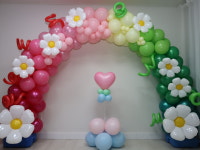 출장풍선아치 [두마음 데이지 풍선아치] 벌룬아트 행사장식 : 글로리벌룬