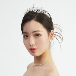 화이트퀸 티아라 웨딩티아라 공주왕관 머리띠 : 릴리드레스