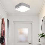 LED 다보예 심플 직부센서 블랙/화이트 주광색/주백색 현관조명 복도조명 베란다등 : 엠케이몰샵