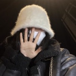 H9661 겨울 앙고라 러블리 버킷햇 벙거지모자 털모자 꾸안꾸 귀여운 비니(3/C) : ROSY CABINET